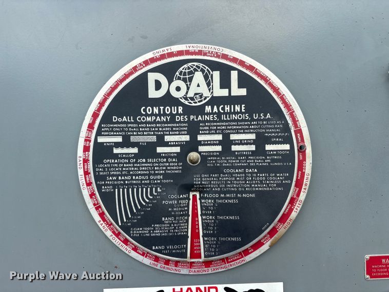 image for item EU5737 DoALL 2013-20 band saw