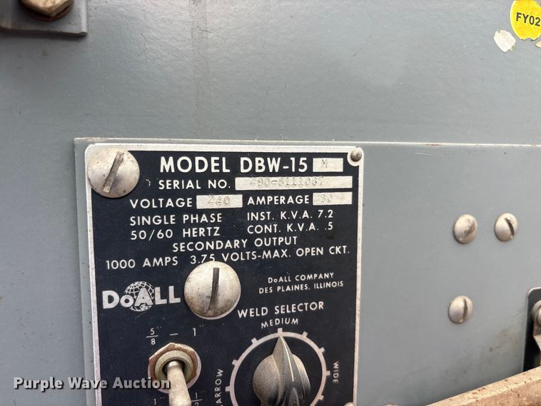 image for item EU5737 DoALL 2013-20 band saw