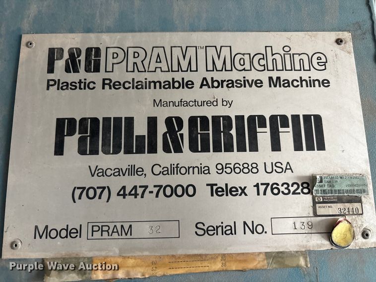 image for item EU5738 P&G PRAM Machine PRAM32 sand blasting cabinet