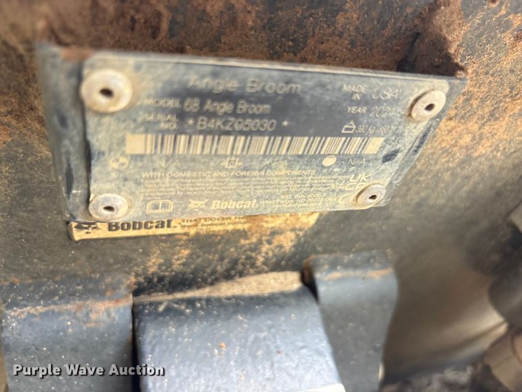 image for item EU5754 2024 Bobcat 68 angle broom skid steer broom