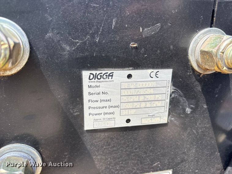 image for item EU5756 Digga BFT2-000001 skid steer trencher