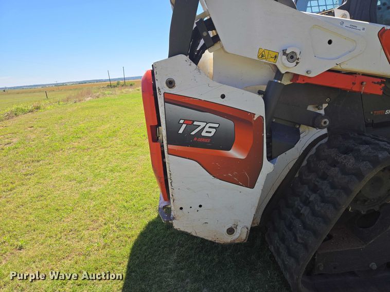 image for item EW0099 2020 Bobcat T76 tracked skid steer loader
