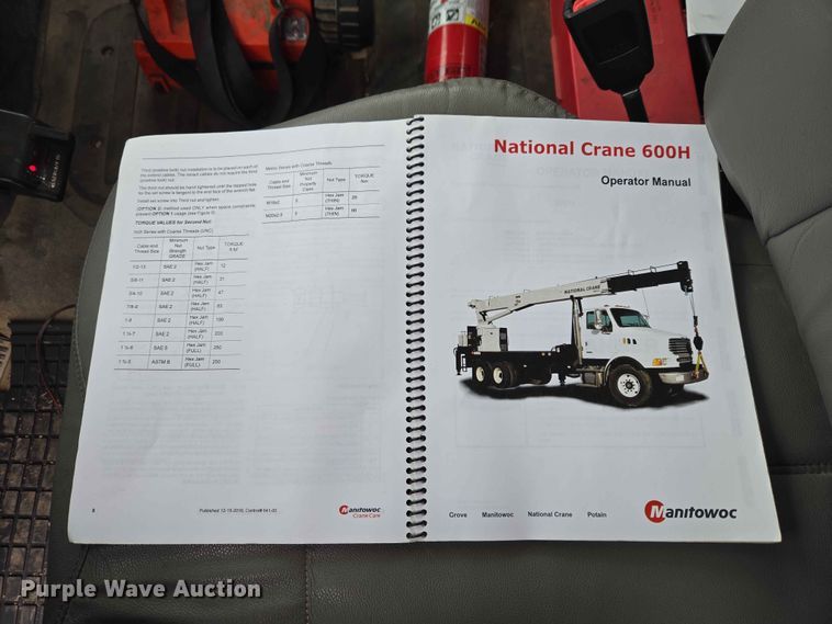 image for item EW0172 2017 Freightliner 114SD crane truck