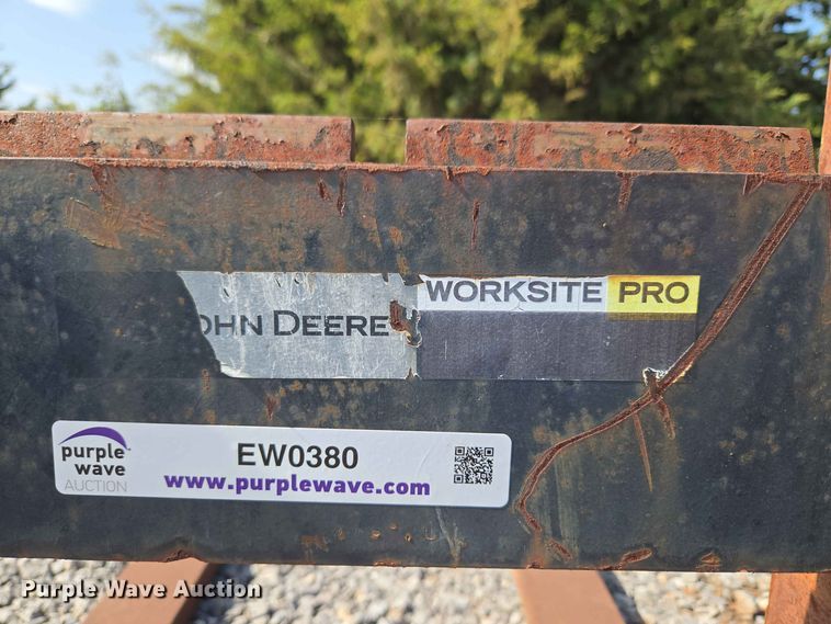 image for item EW0380 John Deere Worksite Pro backhoe forks