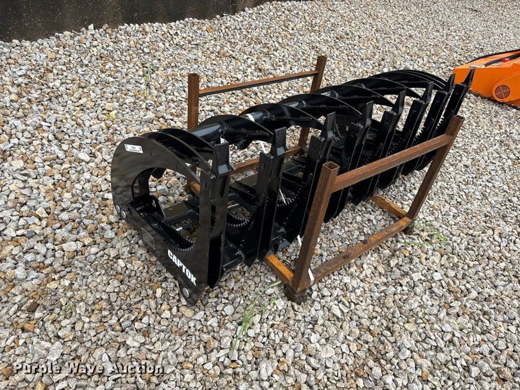 image for item EX2002 2026 Captok skid steer grapple bucket
