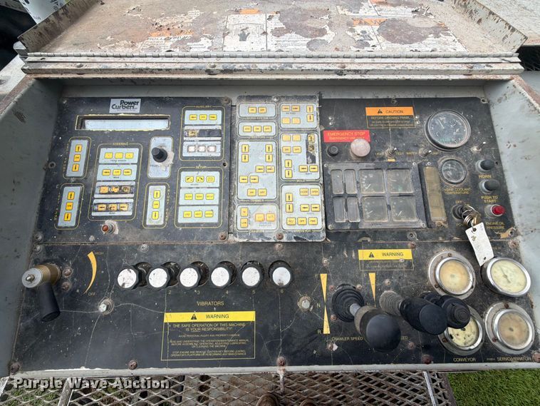 image for item EX2503 1990 Power Curbers Inc 5700B-10 curb machine