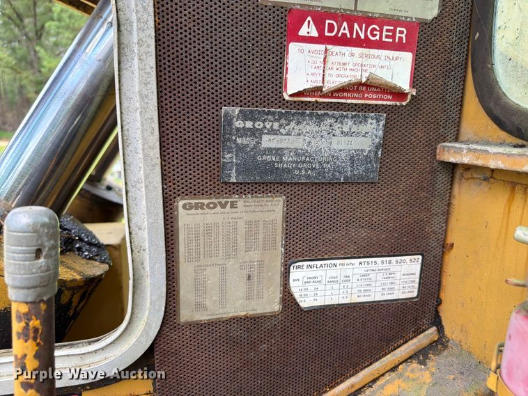 image for item EX3001 1978 Grove RT522 crane