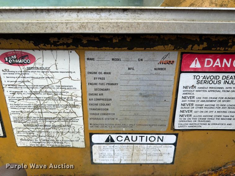 image for item EX3001 1978 Grove RT522 crane