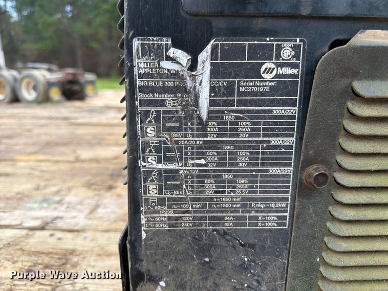 image for item EX3006 Miller Big Blue 300 Pro welder/generator
