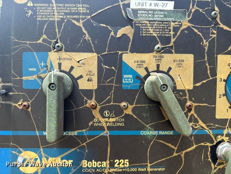 image for item EX3008 Miller Bobcat 225 welder