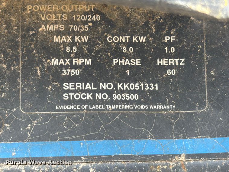 image for item EX3010 Miller Bobcat 225 welder/generator
