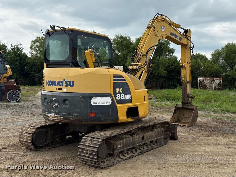 image for item EX3995 2012 Komatsu PC88MR-8 mini excavator