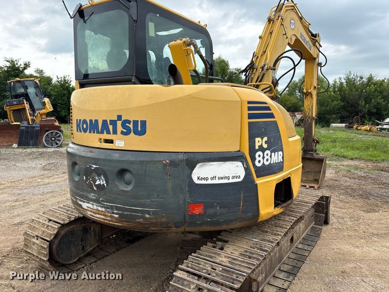 image for item EX3995 2012 Komatsu PC88MR-8 mini excavator