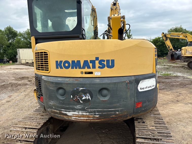 image for item EX3995 2012 Komatsu PC88MR-8 mini excavator