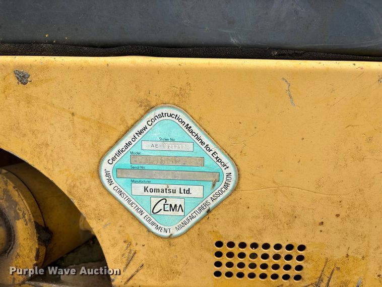 image for item EX3995 2012 Komatsu PC88MR-8 mini excavator