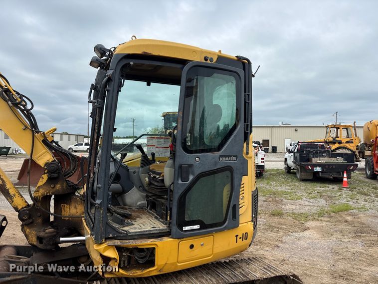 image for item EX3995 2012 Komatsu PC88MR-8 mini excavator