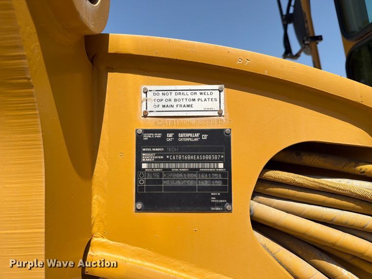 image for item EX4013 2003 Caterpillar 160H motor grader