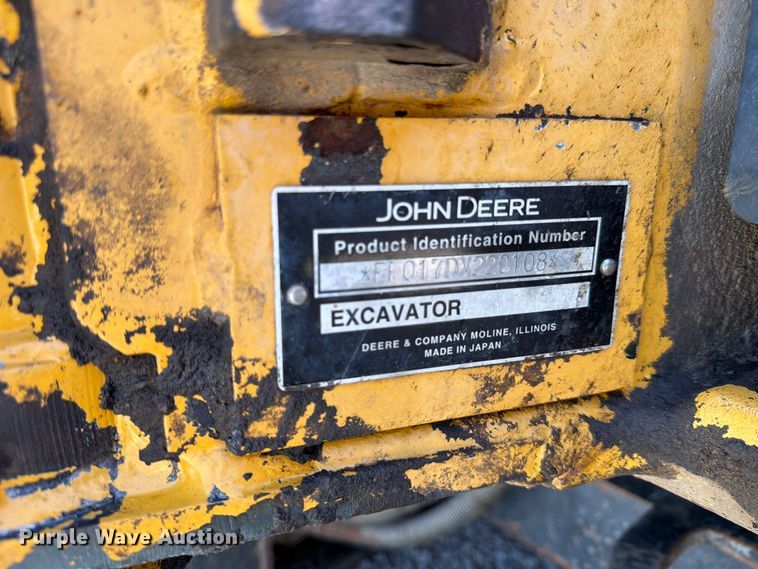 image for item EX4016 2007 John Deere 17D mini excavator