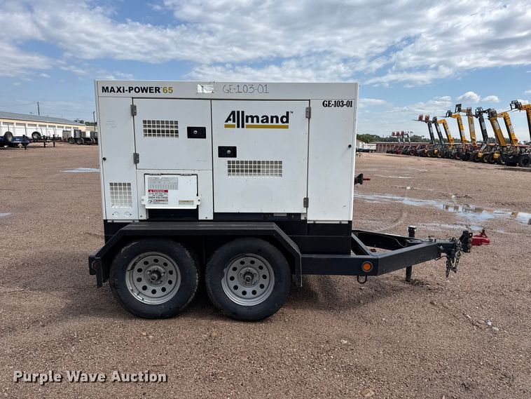 image for item FB6842 2017 Allmand Maxi-Power 65 generator