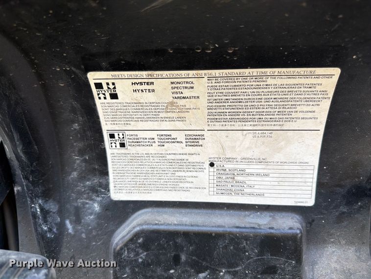 image for item FB7465 Hyster Fortis 60 S60FT forklift