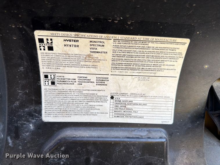 image for item FB7465 Hyster Fortis 60 S60FT forklift
