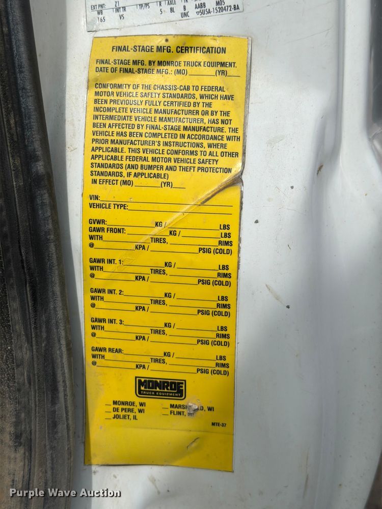 image for item FB8179 2008 Ford F550 Super Duty dump truck
