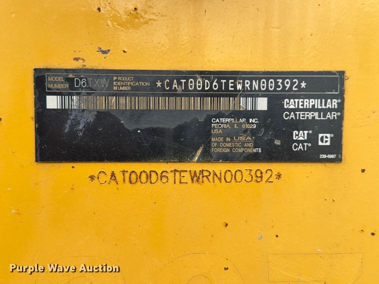 image for item FB8184 2015 Caterpillar D6T XW dozer