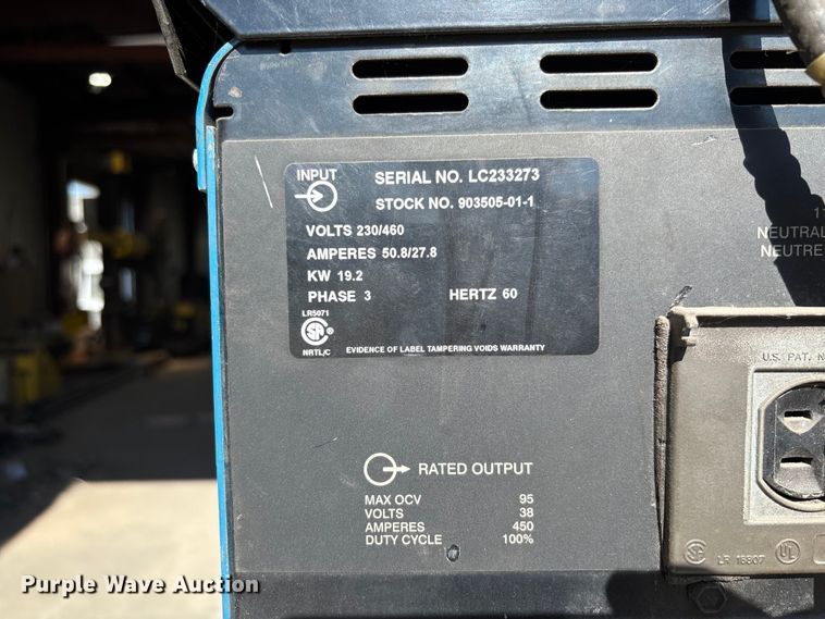 image for item FC1710 Miller Invision 456P welder/generator