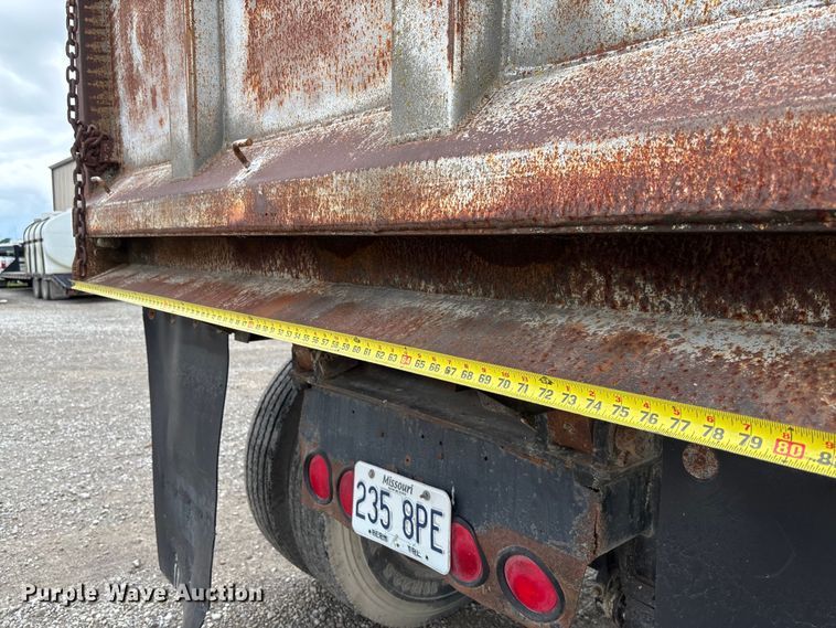 image for item FC1756 1979 end dump pup trailer