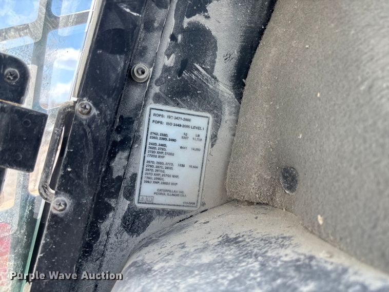 image for item FC1832 2019 Caterpillar 262D skid steer loader