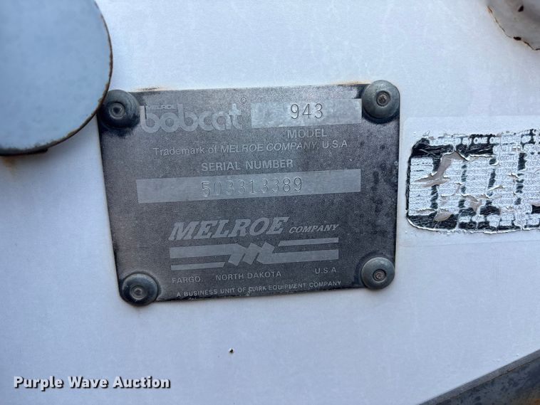 image for item FC2443 Bobcat 943 skid steer loader