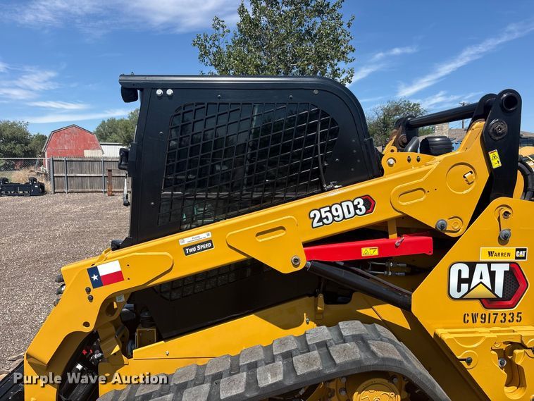 image for item FC2455 2022 Caterpillar 259D3 tracked skid steer loader