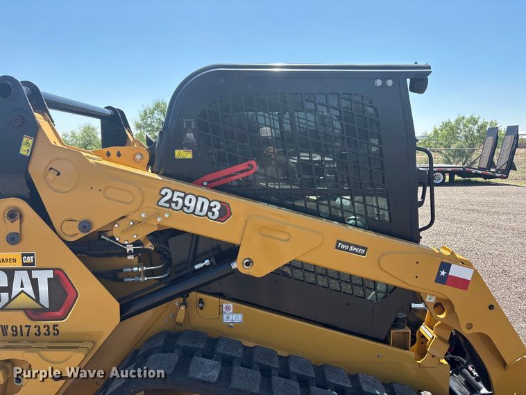 image for item FC2455 2022 Caterpillar 259D3 tracked skid steer loader