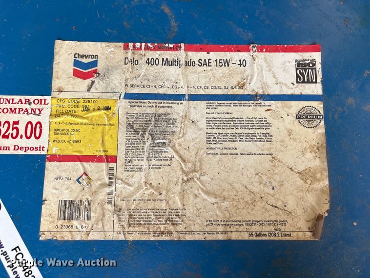 image for item FC2482 55 gallon drum of oil
