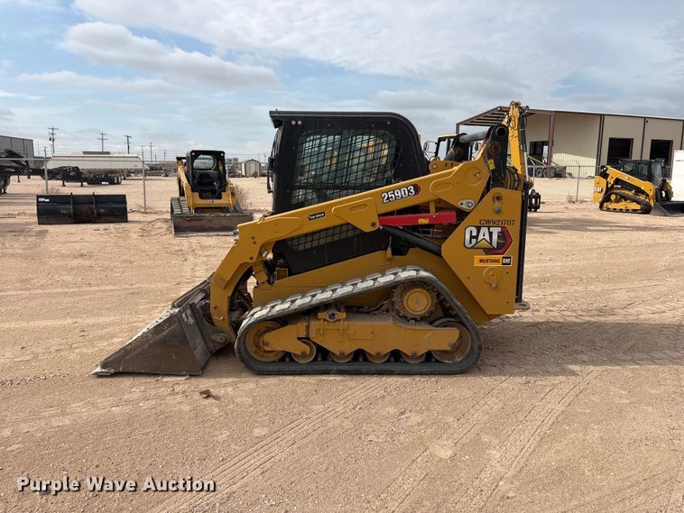 image for item FC2484 2023 Caterpillar 259D3 tracked skid steer loader