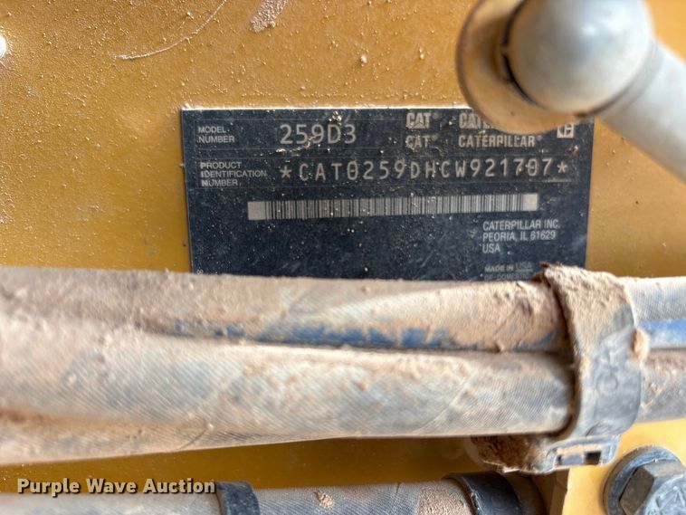 image for item FC2484 2023 Caterpillar 259D3 tracked skid steer loader