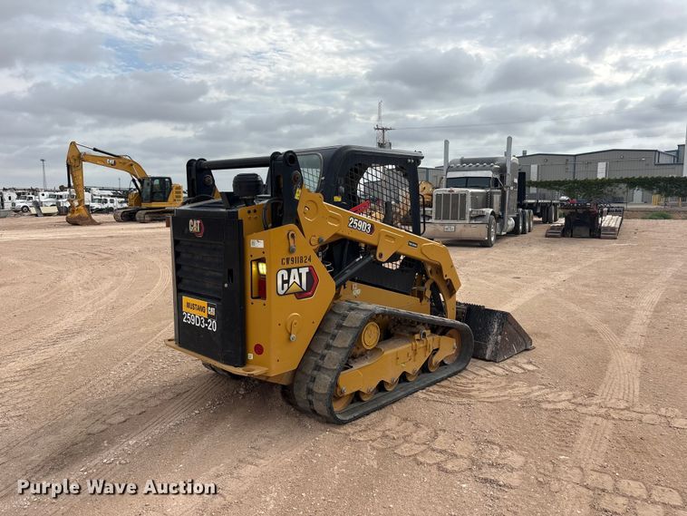 image for item FC2485 2021 Caterpillar 259D3 tracked skid steer loader