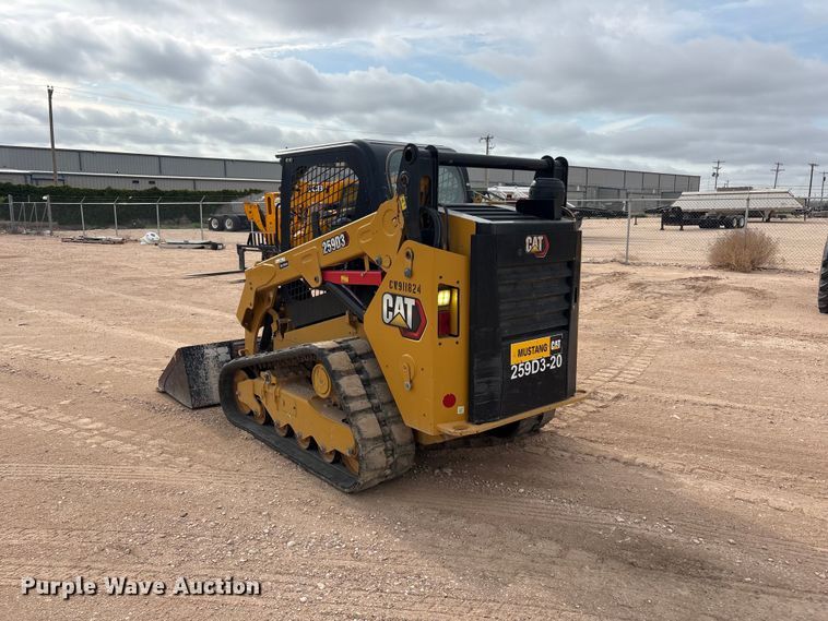 image for item FC2485 2021 Caterpillar 259D3 tracked skid steer loader