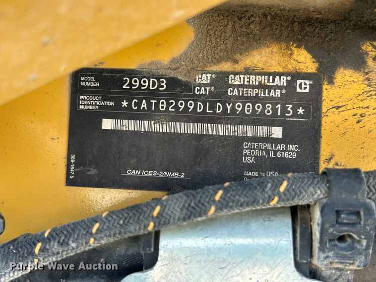 image for item FC2825 2023 Caterpillar 299D3 tracked skid steer loader