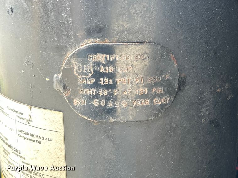 image for item FC2859 2007 Kaeser M57 air compressor