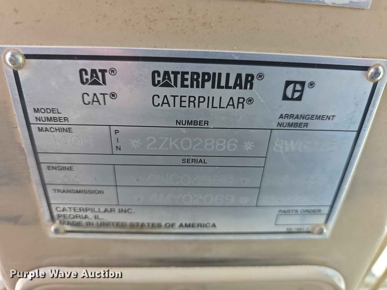 image for item FH6191 1998 Caterpillar 140H motor grader