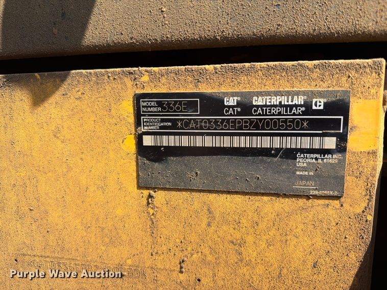 image for item FI0232 2011 Caterpillar 336E L excavator