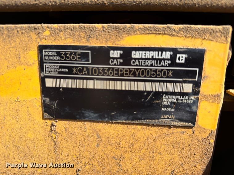 image for item FI0232 2011 Caterpillar 336E L excavator