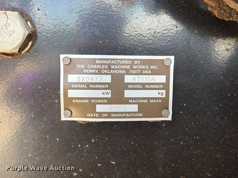 image for item FI0279 2003 Ditch Witch RT115 trencher