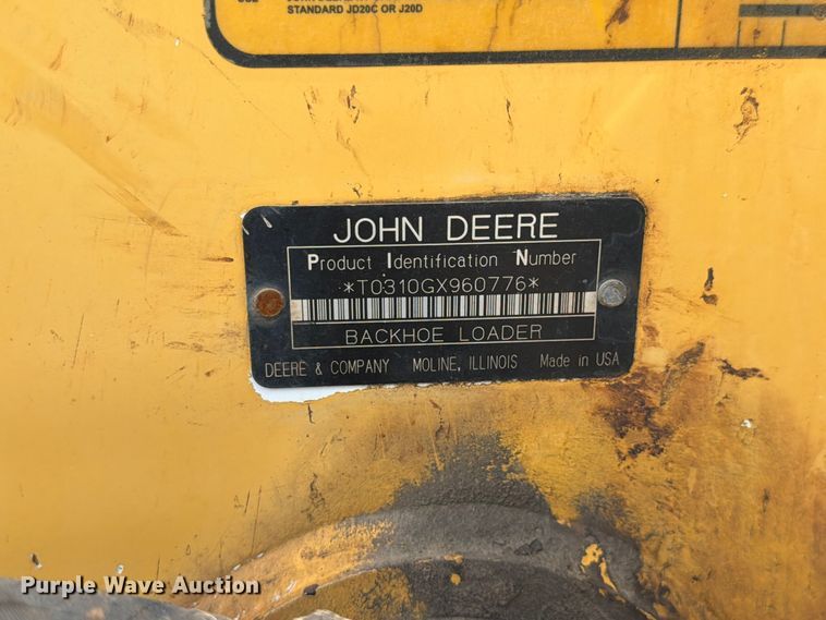 image for item FK4040 2006 John Deere 310G backhoe