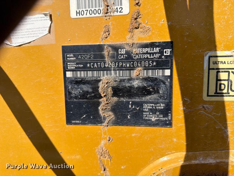 image for item FK4517 Caterpillar 420F2 backhoe