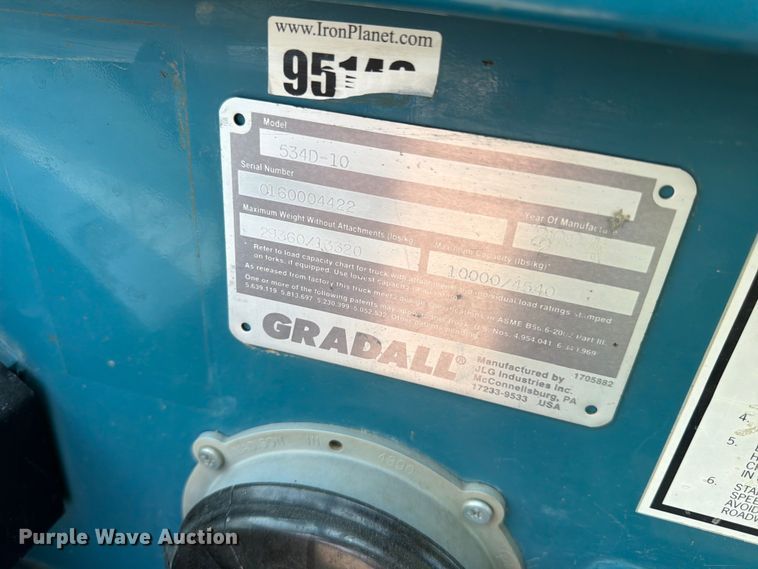 image for item FM7558 2004 Gradall 534D-10 telehandler