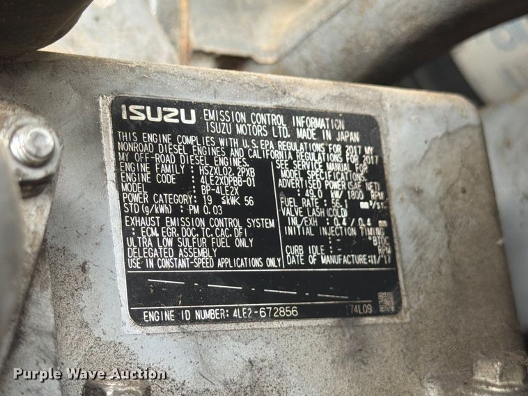 image for item FM7559 2018 Multiquip DH-04801 generator