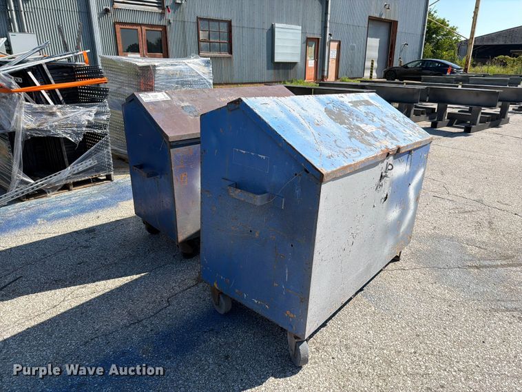 image for item FN5743 (2) metal containers of pipe plus