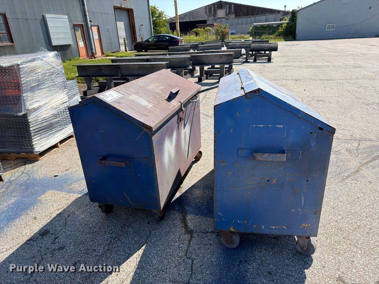 image for item FN5743 (2) metal containers of pipe plus